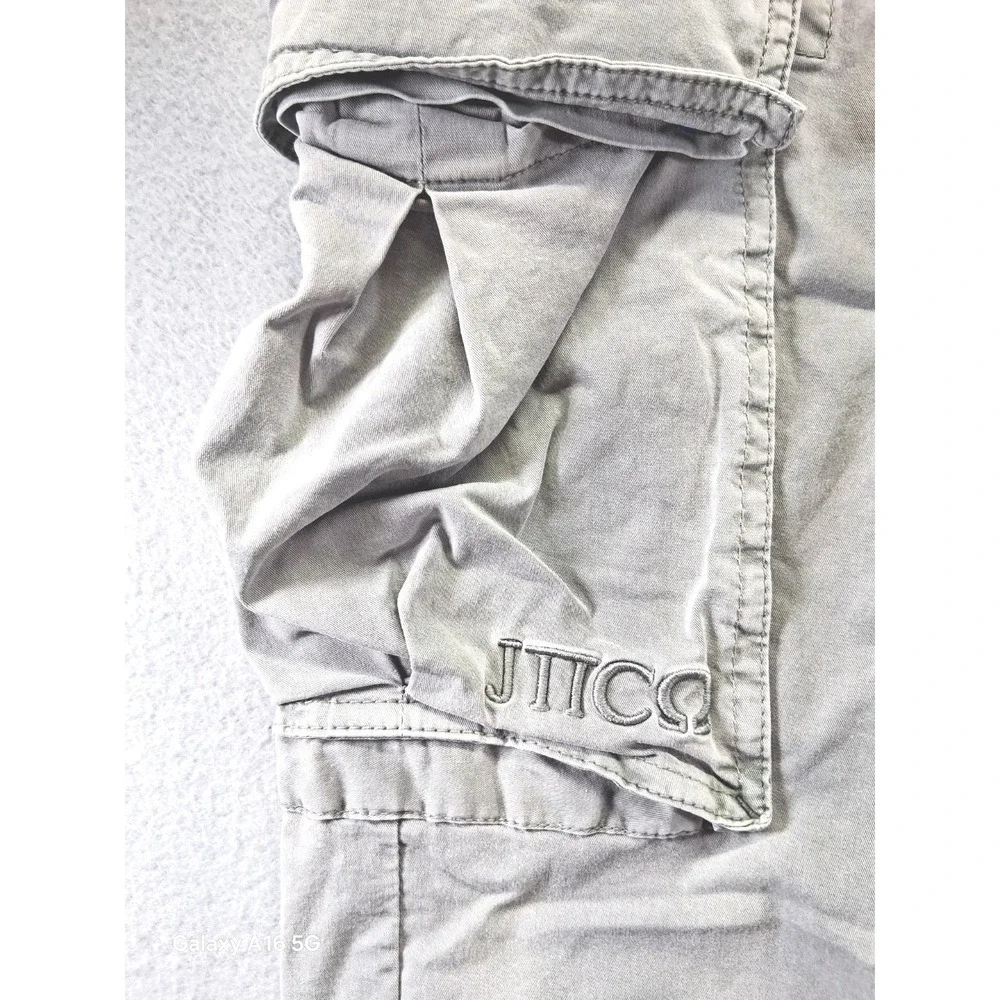JNCO Men Cargo Pants‎ Pockets Size 36 RN# 139815 Light Green